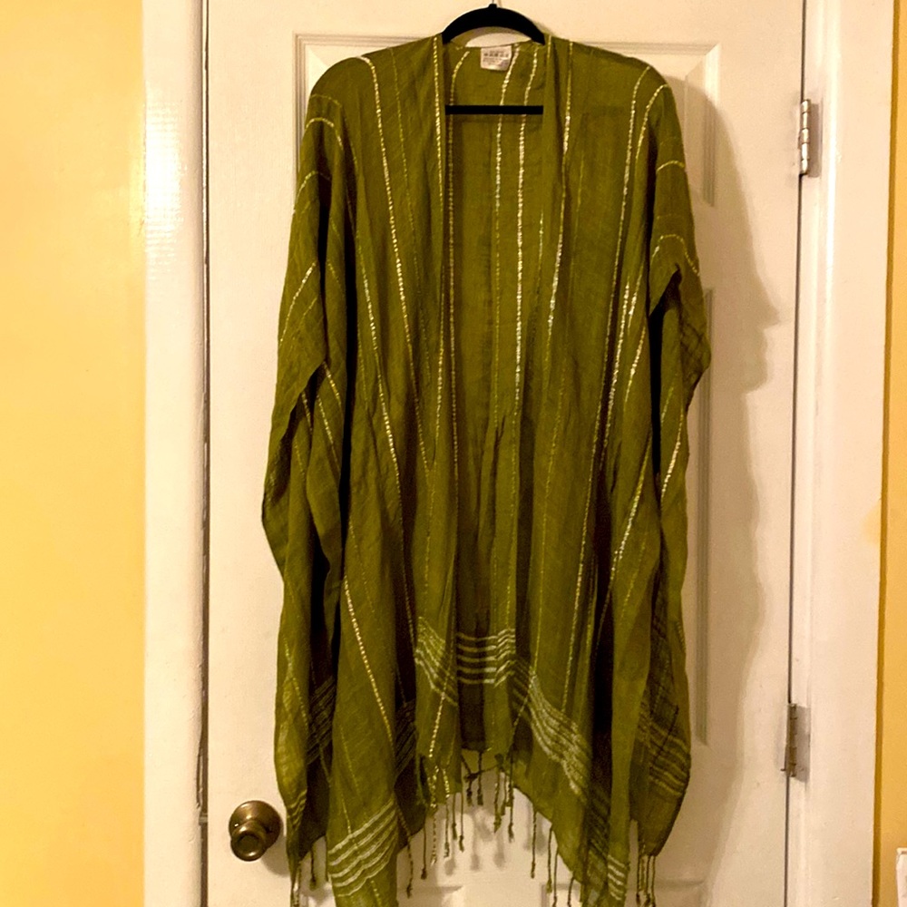 Earthbound Shawl Wrap Stunning Green